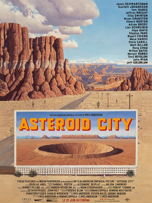 Asteroid City film affiche réalisé par Wes Anderson