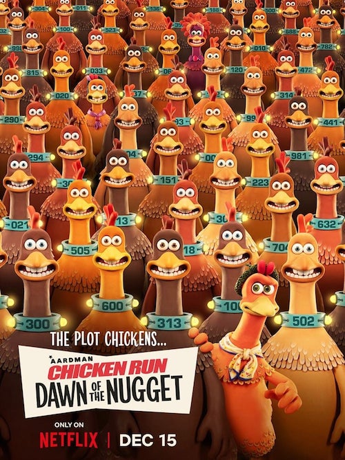 Chicken Run la menace nuggets film d'animation affiche réalisé par Sam Fell