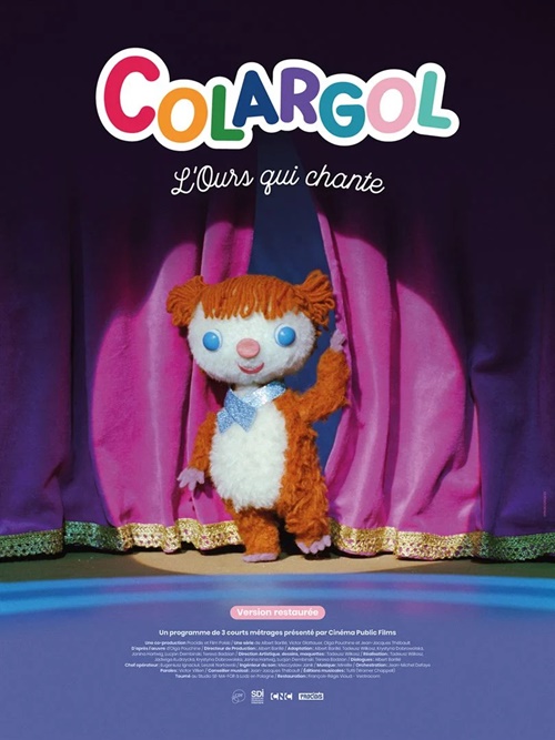 Colargol, l'ours qui chante film animation courts métrages affiche réalisé par Tadeusz Wilkosz, Jadwiga Kudrzycka et Krystyna Dobrowolska