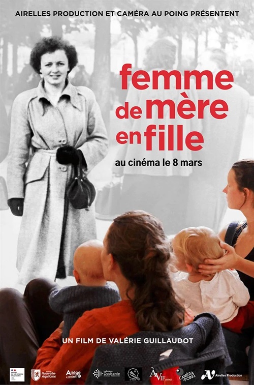 Femme de mère en fille film documentaire affiche réalisé par Valérie Guillaudot