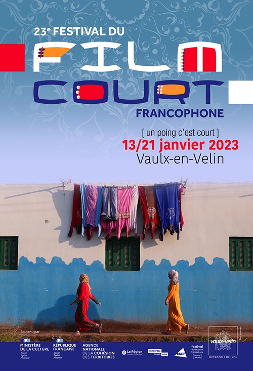 Festival un poing c'est-court - Film court francophone de Vaulx-en-Velin 2023 affiche