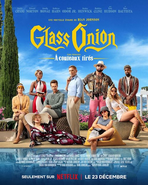 Glass Onion film affiche réalisé par Rian Johnson