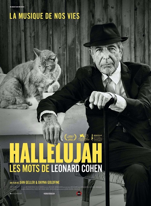 Hallelujah les mots de Leonard Cohen film documentaire affiche réalisé par Daniel Geller et Dayna Goldfine