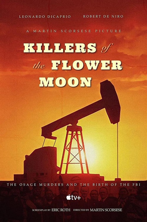 Killers of the Flower Moon film affiche provisoire réalisé par Martin Scorsese