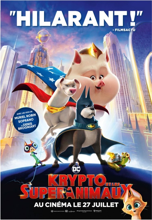 Krypto et les super-animaux film animation affiche réalisé par Jared Stern et Sam Levine