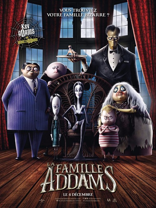 La famille Addams film animation affiche