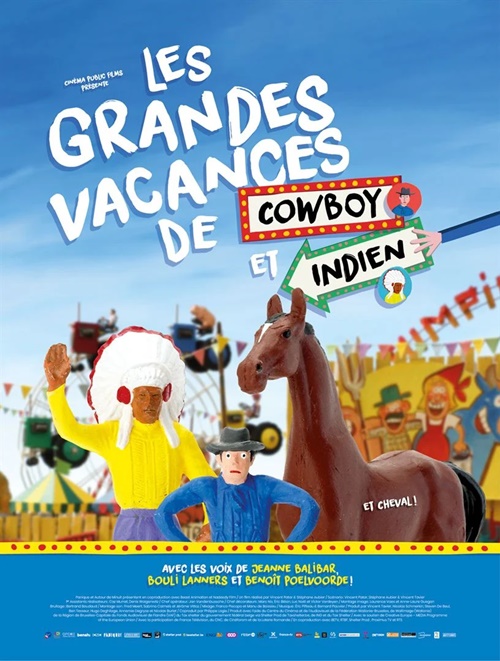 Les Grandes Vacances de Cowboy et Indien film animation affiche réalisé par Vincent Patar et Stéphane Aubier