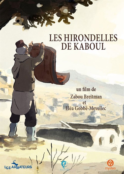 Les hirondelles de Kaboul film animation affiche