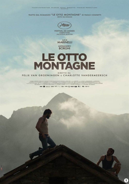 Les huit montagnes film affiche provisoire réalisé par Charlotte Vandermeersch et Felix Van Groeningen