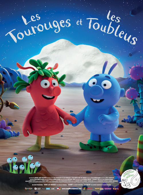 Les Tourouges et les Toubleus film d'animation affiche réalisé par Daniel Snaddon et Samantha Cutler