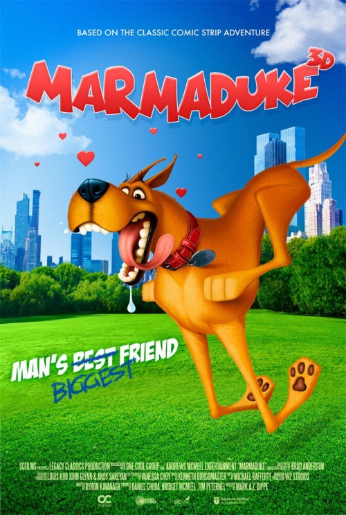 Marmaduke film animation affiche réalisé par Mark A.Z. Dippé, Matt Philip Whelan et Lee Young-ki