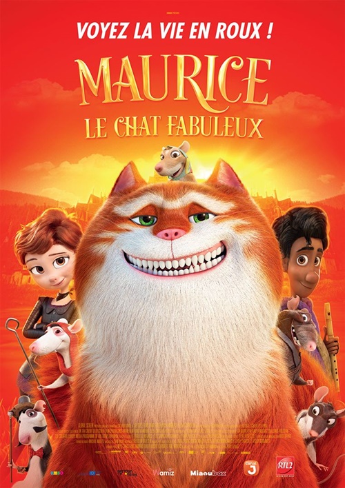 Maurice le chat fabuleux film animation affiche réalisé par Toby Genkel et Florian Westermann