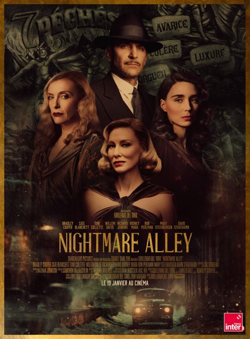 Nightmare alley film affiche réalisé par Guillermo Del Toro