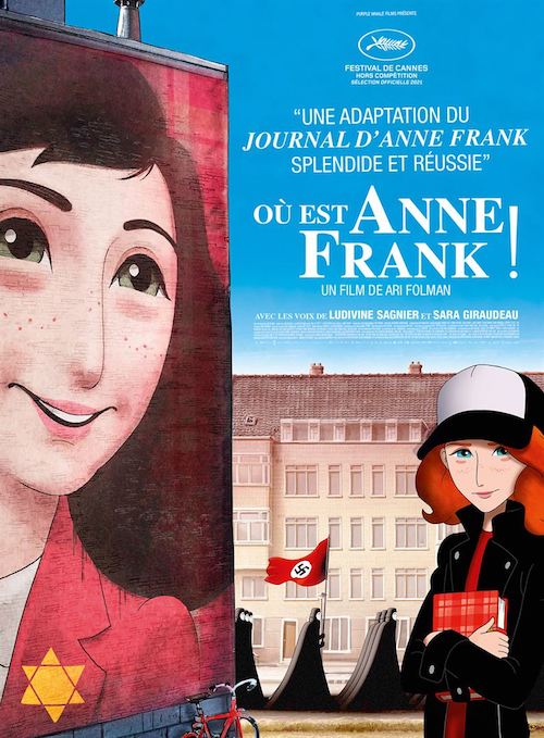 Où est Anne Frank film d'animation affiche réalisé par Ari Folman