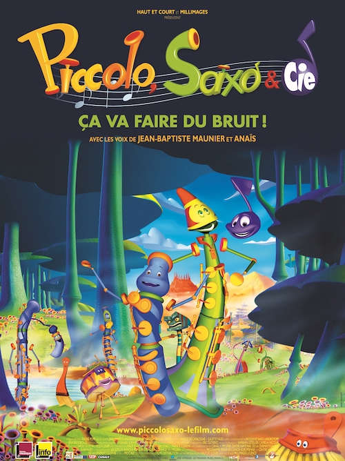 Piccolo, Saxo et Compagnie film d'animation affiche réalisé par Marco Villamizar et Eric Gutierez