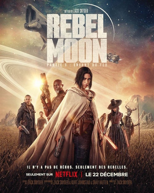 Rebel Moon Partie 1 Enfant du feu film affiche réalisé par Zack Snyder