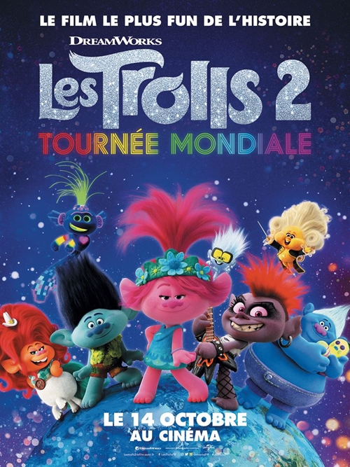Les Trolls 2 Tournée mondiale film animation affiche