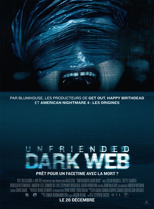 Unfriended dark web film affiche
