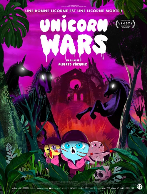 Unicorn Wars film animation affiche réalisé par Alberto Vázquez