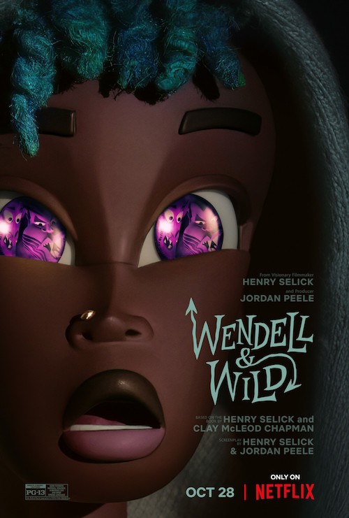 Wendell et Wild film d'animation affiche réalisé par Henry Selick